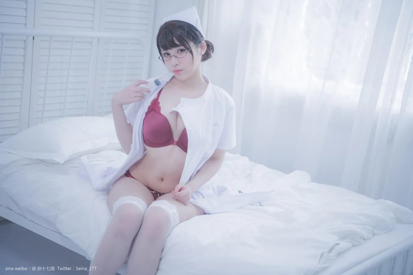你十七鸽 – NO.03 白色护士-白色护士成片 [51P]插图1